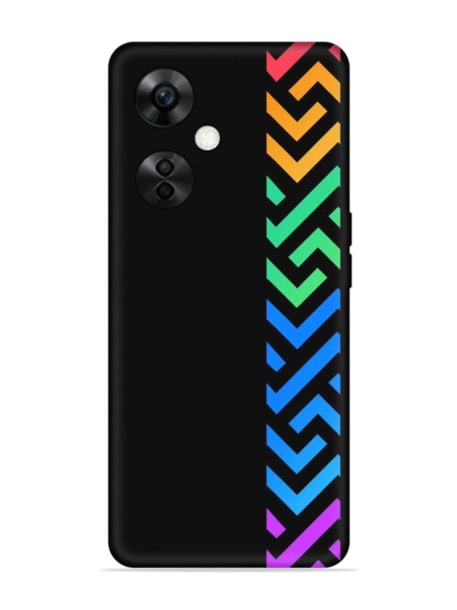 Colorshape Stripes Embossed Soft Silicone Case for Oneplus Nord Ce 3 Lite (5G)