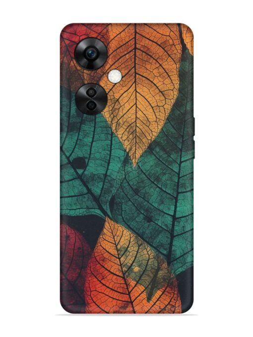 Leaves Artwork Embossed Soft Silicone Case for Oneplus Nord Ce 3 Lite (5G) Zapvi