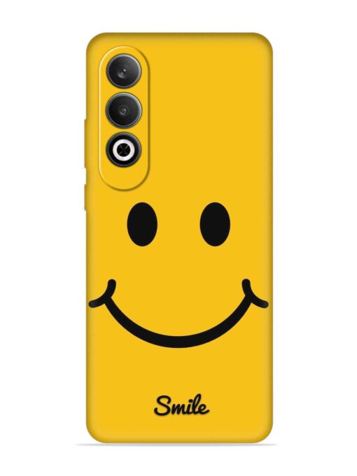 Yellow Smiley Embossed Soft Silicone Case for Oneplus Nord Ce 4 (5G) Zapvi