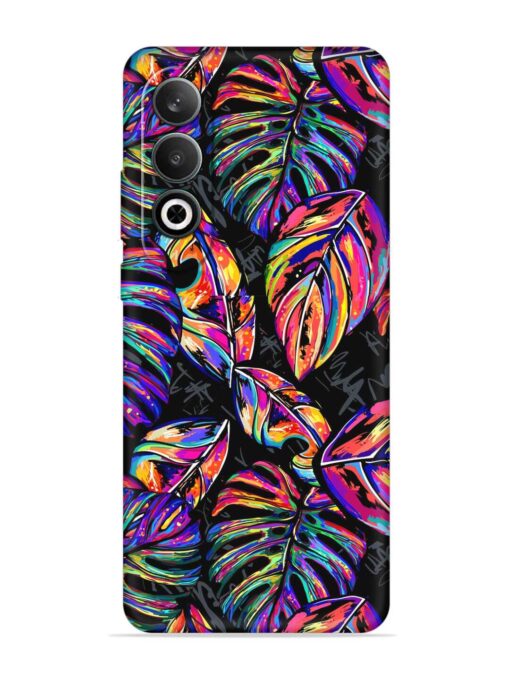 Tropical Seamless Vector Embossed Soft Silicone Case for Oneplus Nord Ce 4 (5G)