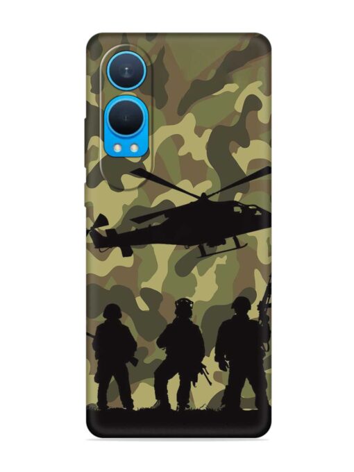 Army Heros Embossed Soft Silicone Case for Oneplus Nord Ce 4 Lite (5G) Zapvi