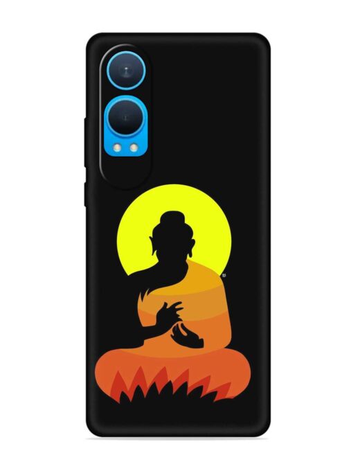 Buddha Art Black Embossed Soft Silicone Case for Oneplus Nord Ce 4 Lite (5G) Zapvi