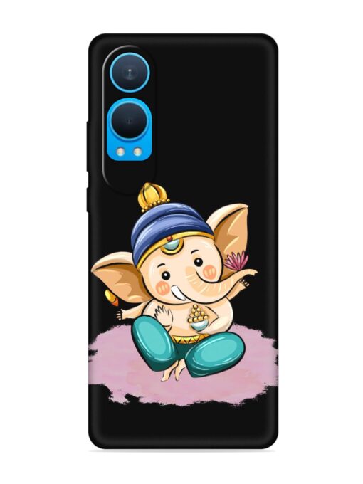 Bal Ganesh Vector Art Embossed Soft Silicone Case for Oneplus Nord Ce 4 Lite (5G) Zapvi