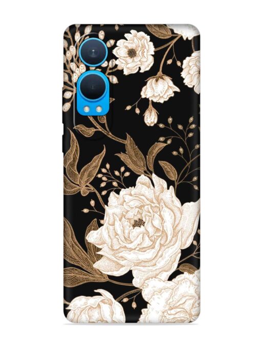 Peonies Roses Floral Embossed Soft Silicone Case for Oneplus Nord Ce 4 Lite (5G) Zapvi