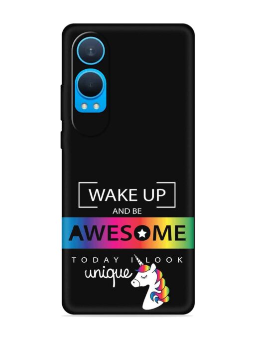 Inspirational Quote Unicorn Embossed Soft Silicone Case for Oneplus Nord Ce 4 Lite (5G) Zapvi