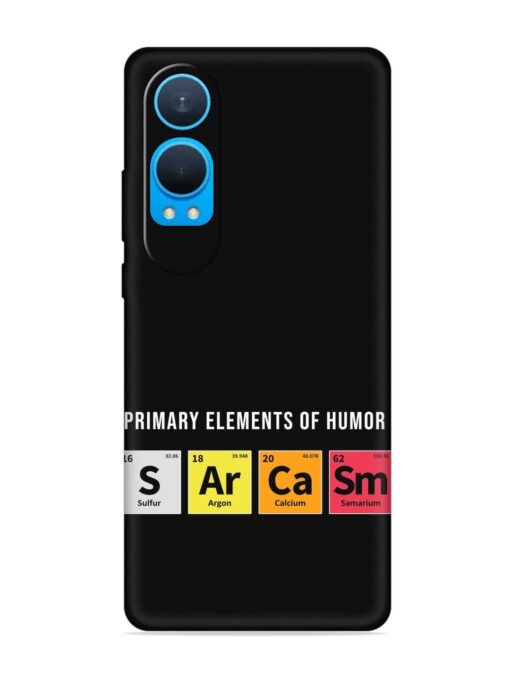 Primary Elements Humor Embossed Soft Silicone Case for Oneplus Nord Ce 4 Lite (5G)