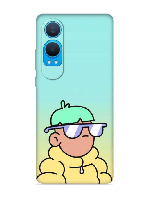 Doodles Cool Character Embossed Soft Silicone Case for Oneplus Nord Ce 4 Lite (5G) Zapvi