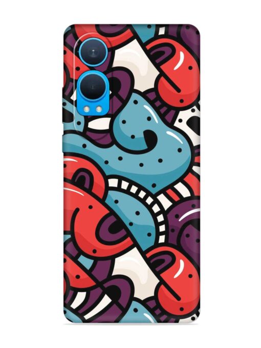 Seamless Backdrop Colorful Embossed Soft Silicone Case for Oneplus Nord Ce 4 Lite (5G)