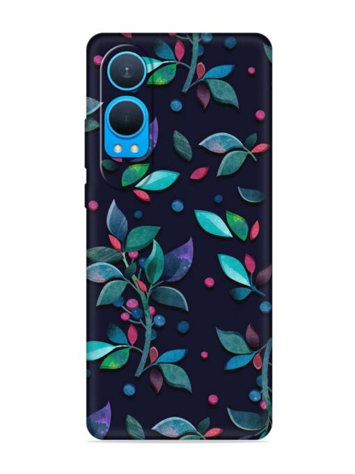 Decorative Watercolor Flower Embossed Soft Silicone Case for Oneplus Nord Ce 4 Lite (5G)