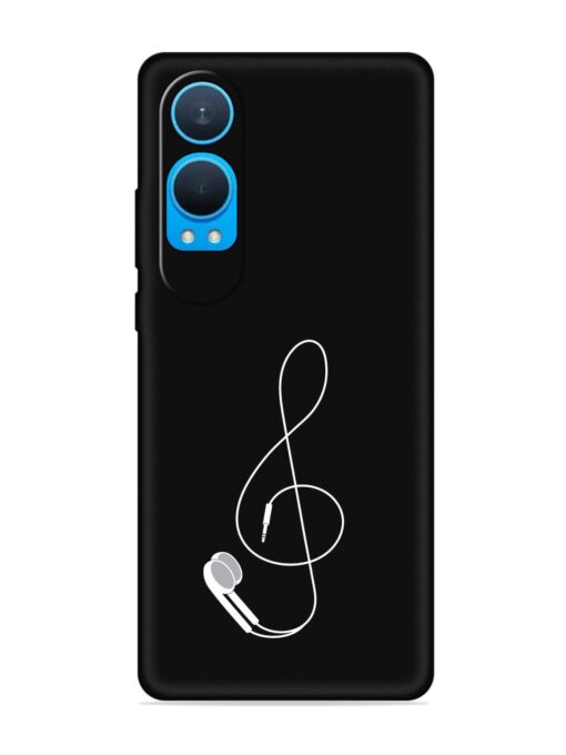 Music Earphone Vector Embossed Soft Silicone Case for Oneplus Nord Ce 4 Lite (5G)