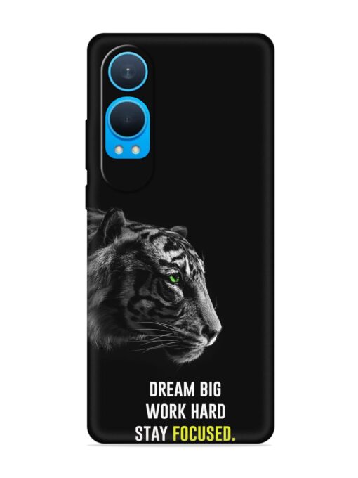 Dream Big Work Hard Embossed Soft Silicone Case for Oneplus Nord Ce 4 Lite (5G)