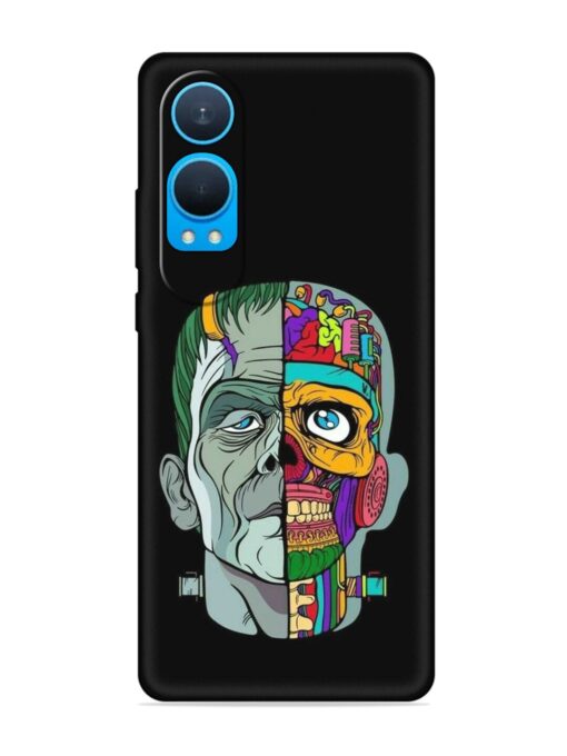 Men Vs Skull Embossed Soft Silicone Case for Oneplus Nord Ce 4 Lite (5G)