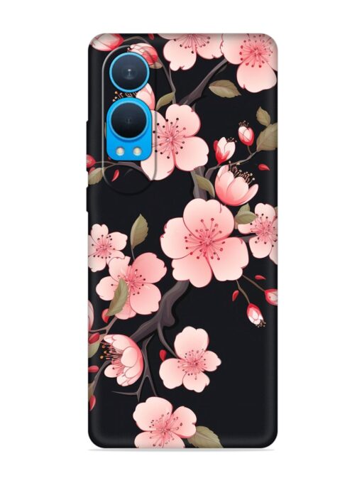 Cherry Blossom Embossed Soft Silicone Case for Oneplus Nord Ce 4 Lite (5G)