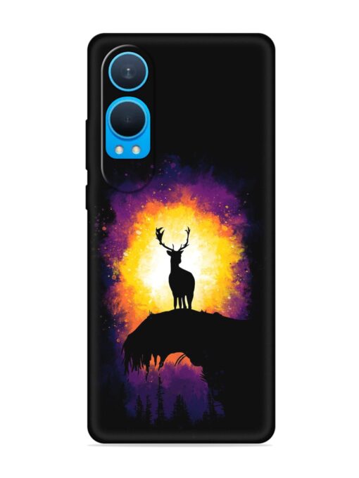 Elk Animal Art Embossed Soft Silicone Case for Oneplus Nord Ce 4 Lite (5G)