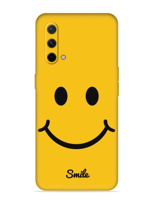 Yellow Smiley Embossed Soft Silicone Case for Oneplus Nord Ce (5G) Zapvi