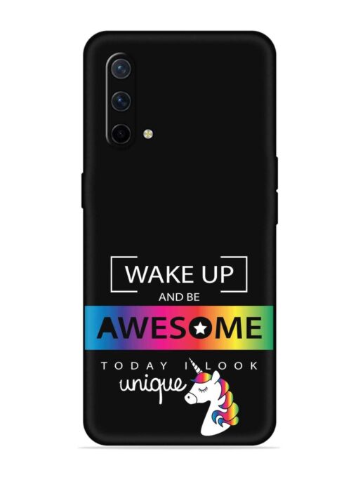 Inspirational Quote Unicorn Embossed Soft Silicone Case for Oneplus Nord Ce (5G) Zapvi