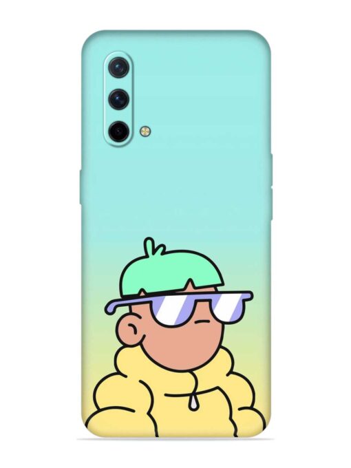 Doodles Cool Character Embossed Soft Silicone Case for Oneplus Nord Ce (5G)