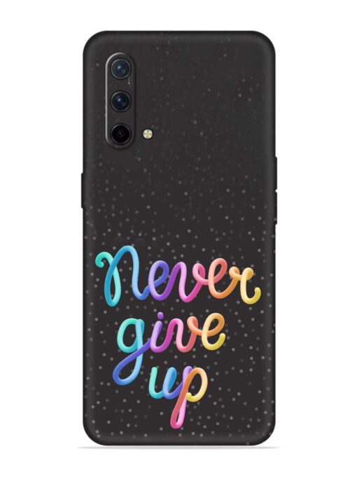 Colorful Stylized Rainbow Embossed Soft Silicone Case for Oneplus Nord Ce (5G) Zapvi