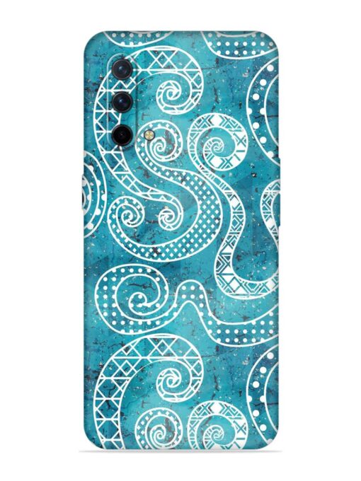 Vintage Curved Seamless Embossed Soft Silicone Case for Oneplus Nord Ce (5G) Zapvi