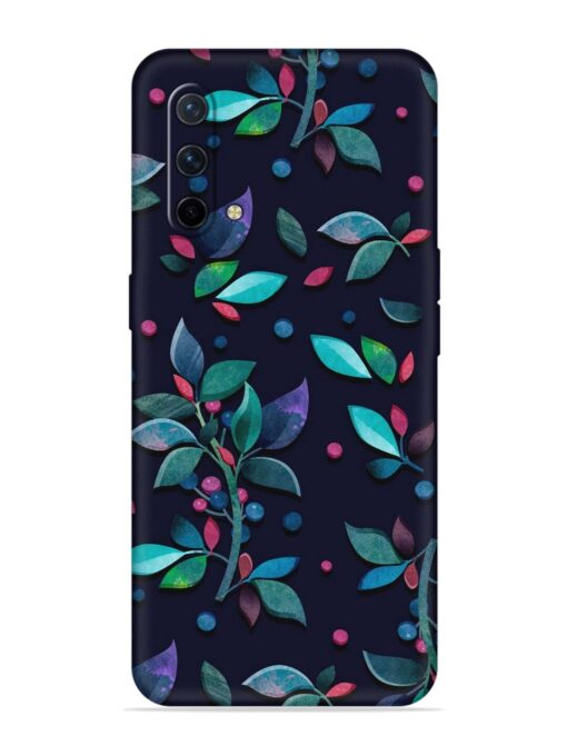 Decorative Watercolor Flower Embossed Soft Silicone Case for Oneplus Nord Ce (5G) Zapvi