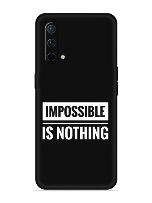 Impossible Is Nothing Embossed Soft Silicone Case for Oneplus Nord Ce (5G) Zapvi