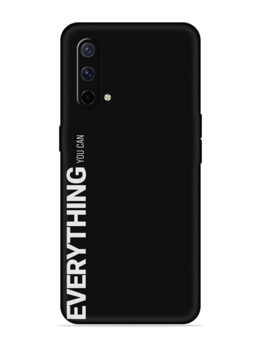 Everything You Can Embossed Soft Silicone Case for Oneplus Nord Ce (5G) Zapvi