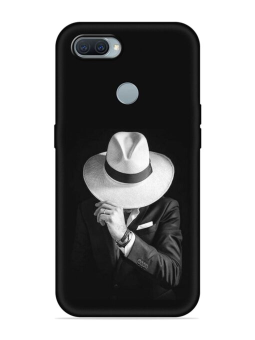 Men Under Hat Embossed Soft Silicone Case for Oppo A11K