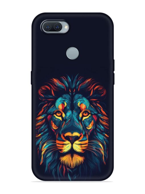 Colorful Lion Embossed Soft Silicone Case for Oppo A11K Zapvi