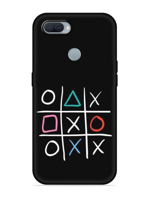 Super Neon Tic-Tac-Toe Embossed Soft Silicone Case for Oppo A11K Zapvi