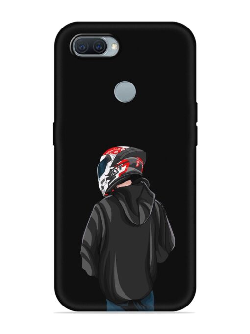 Motorcycle Rider Embossed Soft Silicone Case for Oppo A11K Zapvi