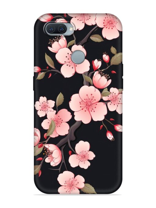 Cherry Blossom Embossed Soft Silicone Case for Oppo A11K