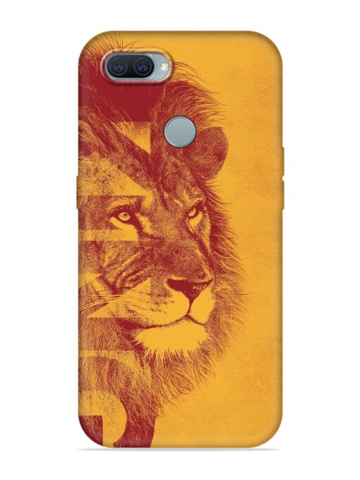 Gold Lion Crown Art Embossed Soft Silicone Case for Oppo A11K