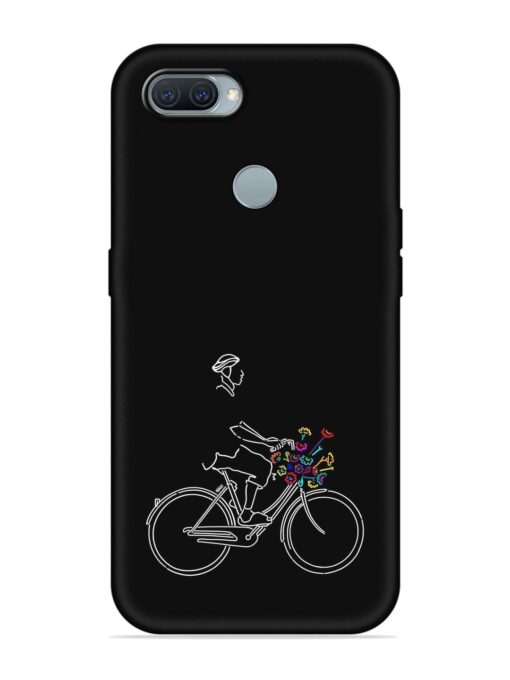 Minimalist Cycle Art Embossed Soft Silicone Case for Oppo A11K Zapvi