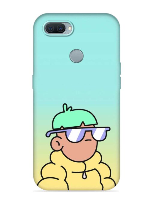 Doodles Cool Character Embossed Soft Silicone Case for Oppo A12