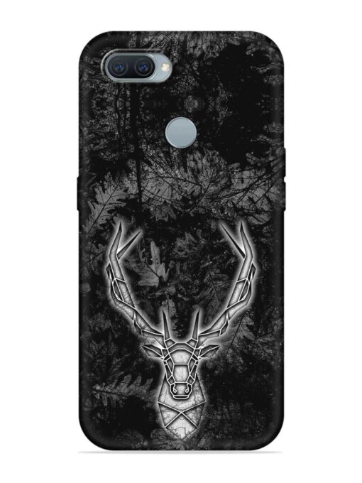 Ancient Deer Embossed Soft Silicone Case for Oppo A12 Zapvi