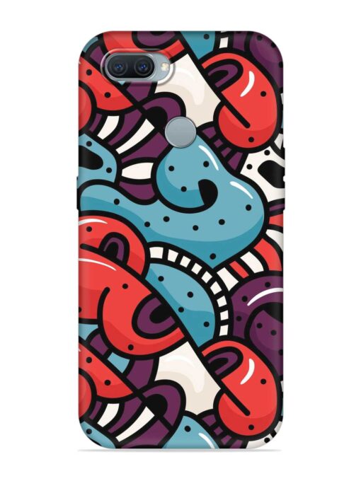 Seamless Backdrop Colorful Embossed Soft Silicone Case for Oppo A12 Zapvi