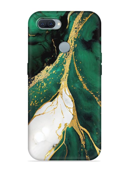 Blue Marble Art Embossed Soft Silicone Case for Oppo A12 Zapvi