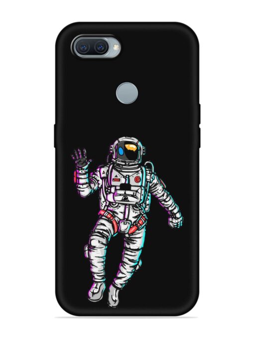 Spaceman Embossed Soft Silicone Case for Oppo A12