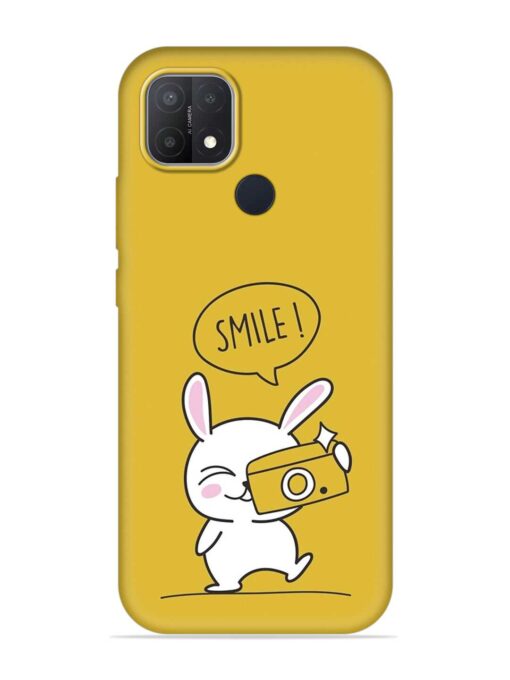 Hey Smile Please Embossed Soft Silicone Case for Oppo A15 Zapvi