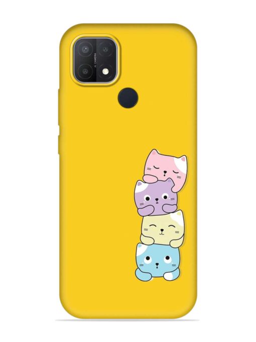 Cartoon Anime Embossed Soft Silicone Case for Oppo A15