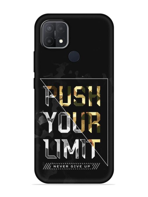 Push Your Limits Embossed Soft Silicone Case for Oppo A15 Zapvi