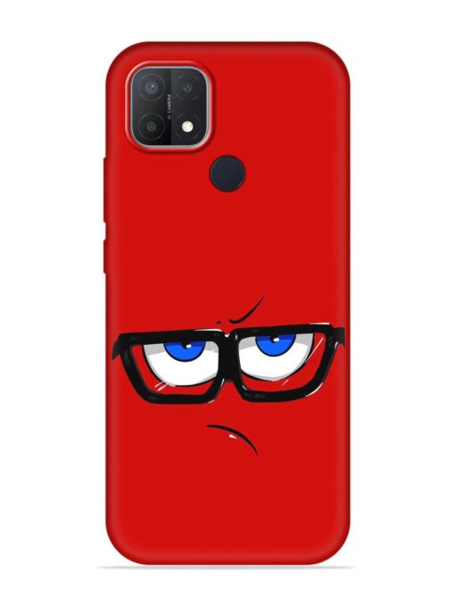 Rad Angry Face Embossed Soft Silicone Case for Oppo A15 Zapvi