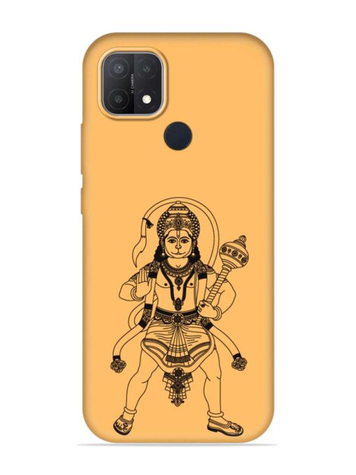 Indian God Hanuman Embossed Soft Silicone Case for Oppo A15 Zapvi