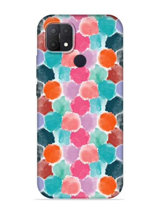 Colorful Seamless Pattern Embossed Soft Silicone Case for Oppo A15 Zapvi