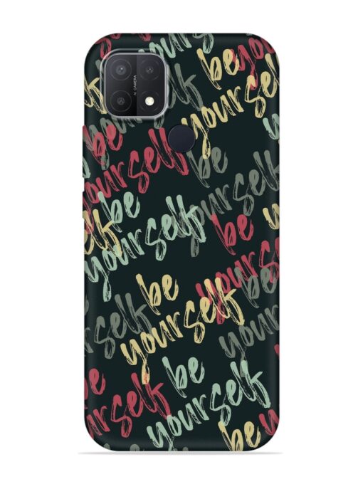 Yourself Seamless Embossed Soft Silicone Case for Oppo A15 Zapvi