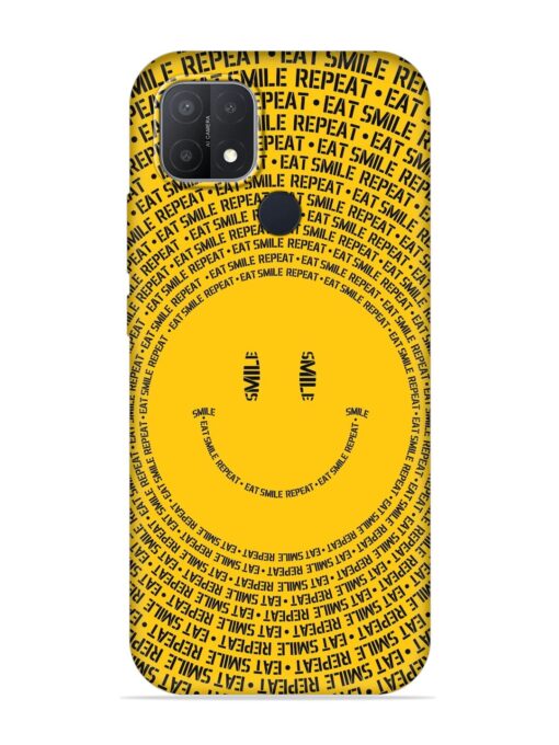 Smiley Embossed Soft Silicone Case for Oppo A15 Zapvi