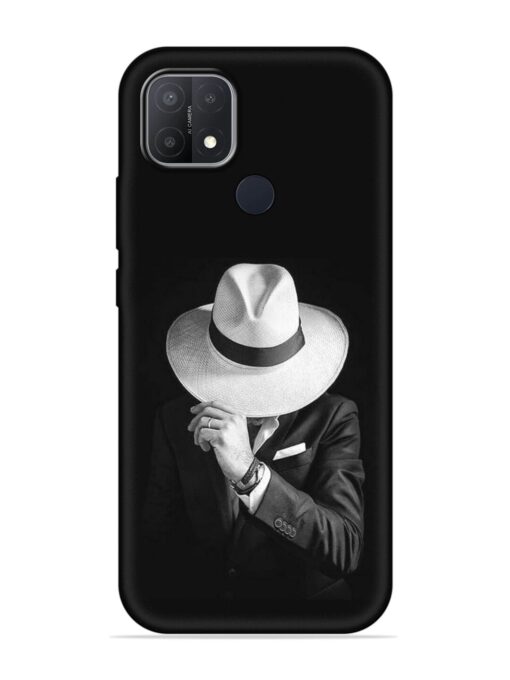 Men Under Hat Embossed Soft Silicone Case for Oppo A15 Zapvi