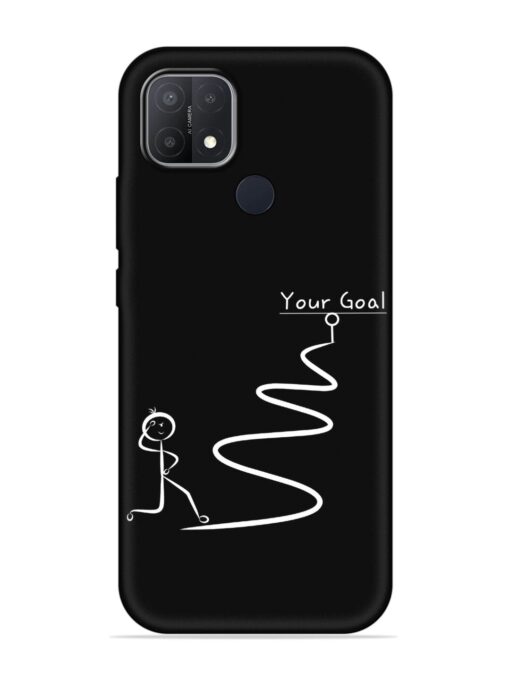 Your Goal Embossed Soft Silicone Case for Oppo A15 Zapvi