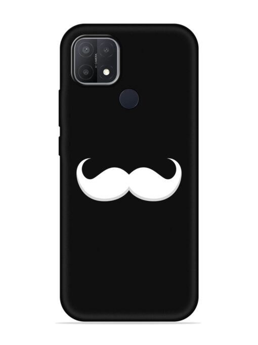 Mustache Vector Embossed Soft Silicone Case for Oppo A15 Zapvi