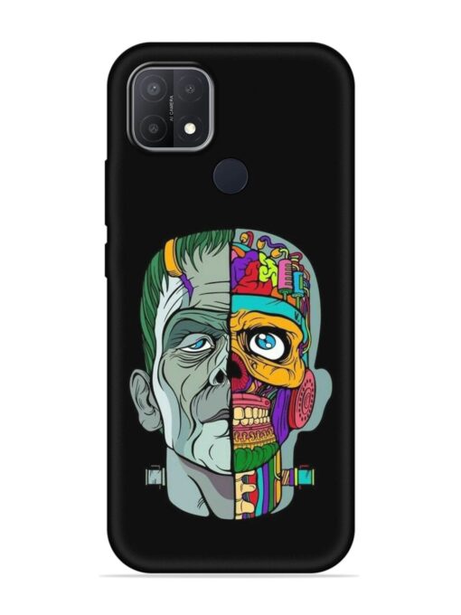 Men Vs Skull Embossed Soft Silicone Case for Oppo A15 Zapvi